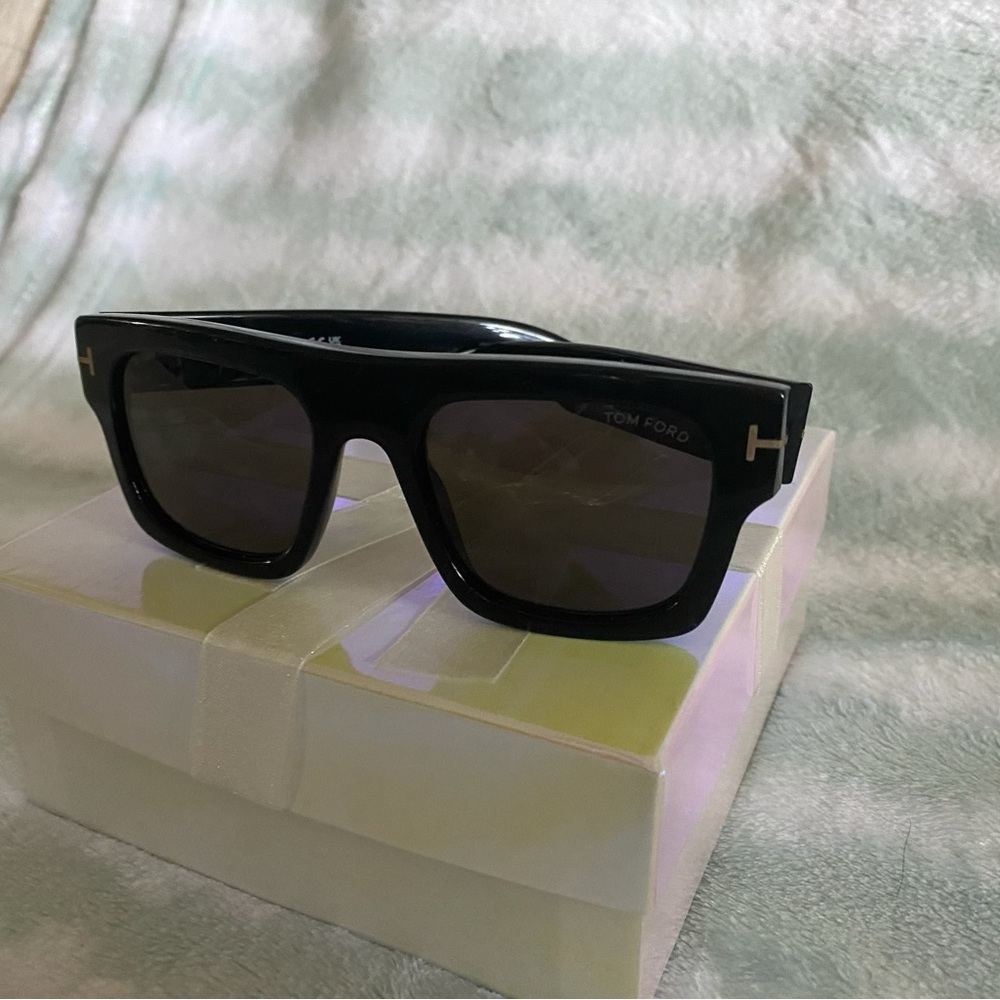 Tom Ford Black Square-Frame Sunglasses